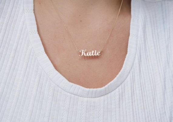 9ct Gold Personalised Name Necklace 