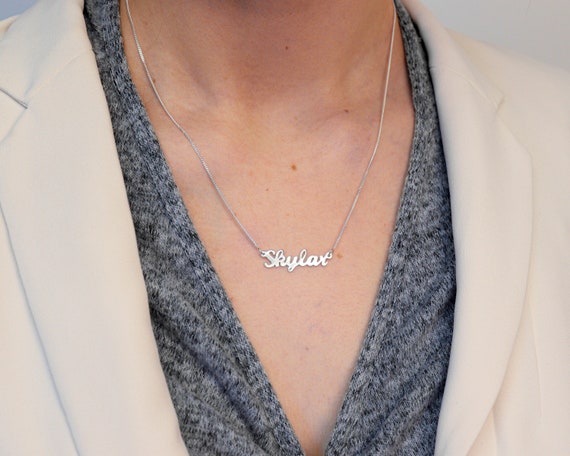 Sterling Silver Personalised Name 