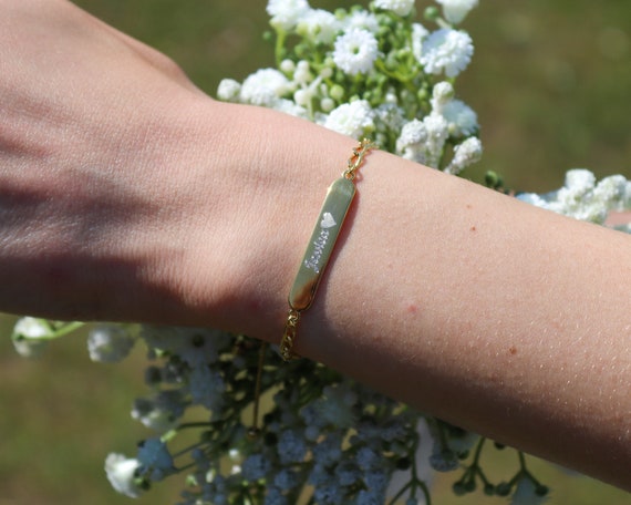 Engraved Heart Bracelet