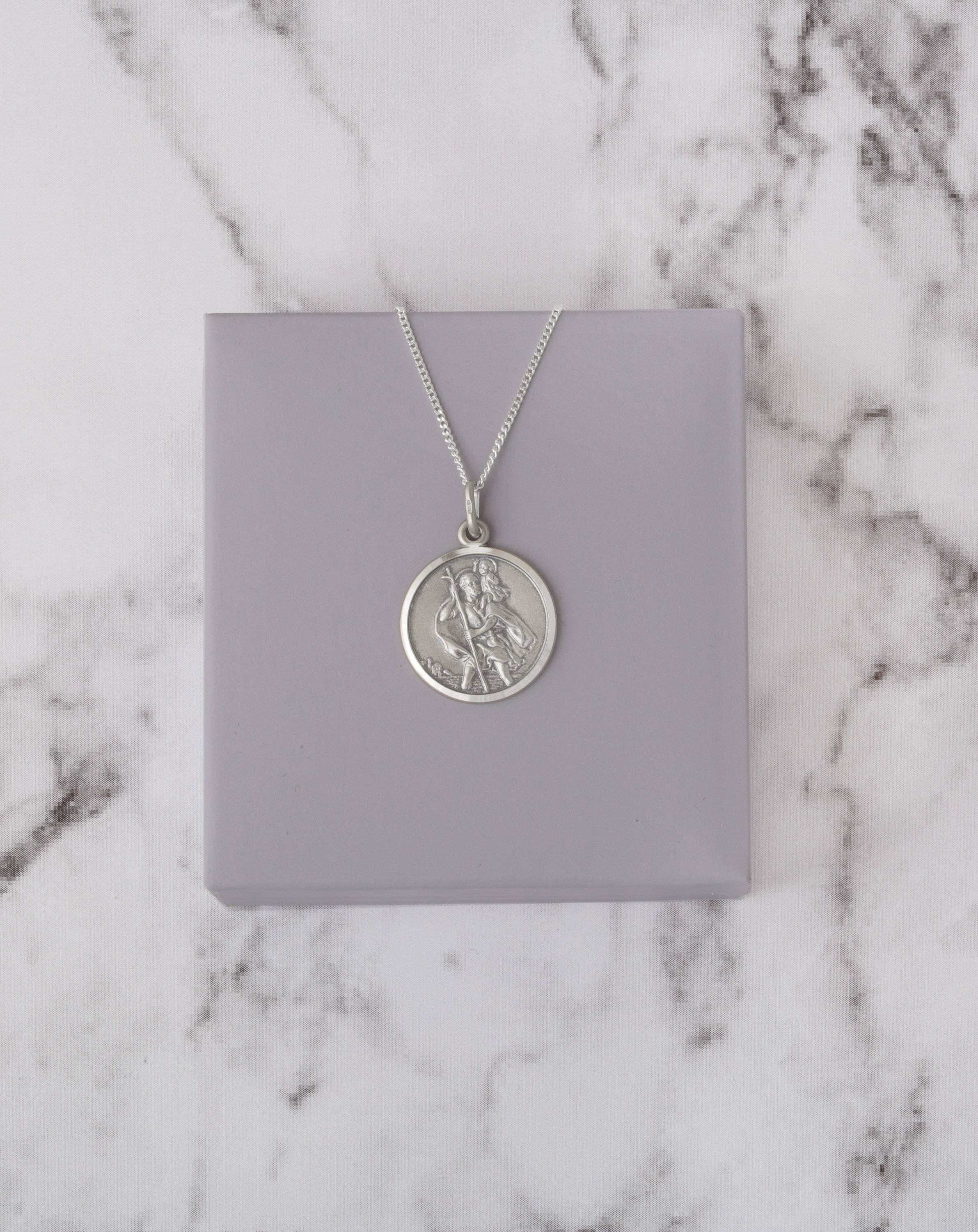 Sterling Silver Antiqued Finish Round 