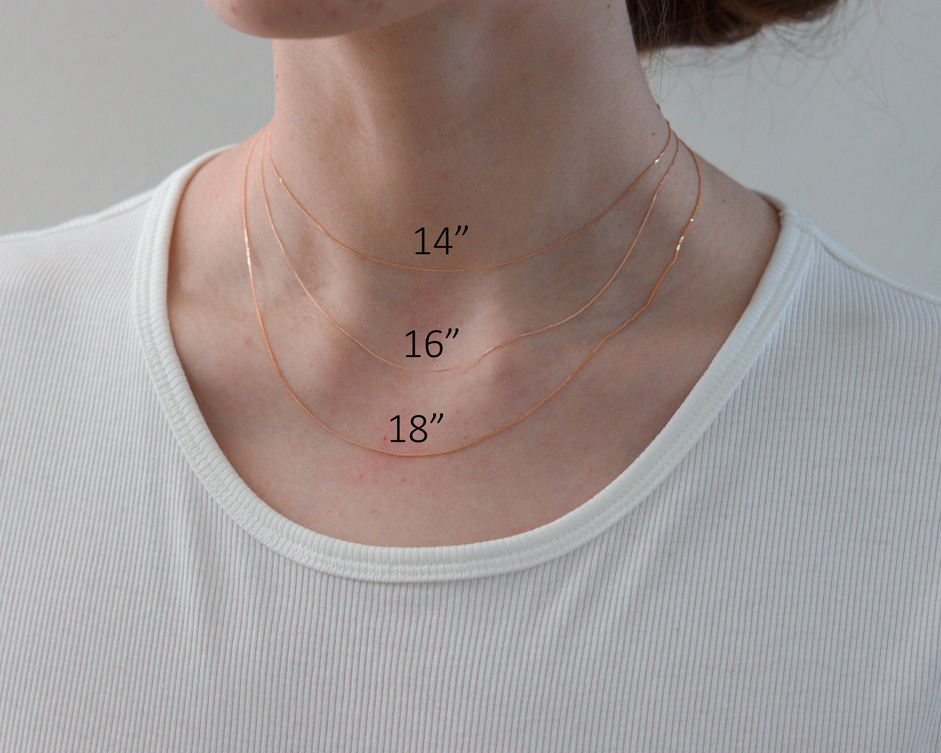 9ct Rose Gold Curb Chain in Various 