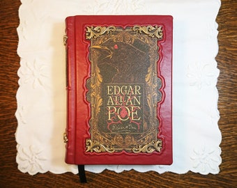 1961 ~ Edgar Allan Poe Stories ~ Custom Leather Binding