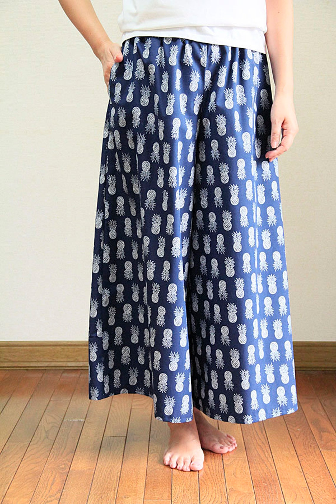 Hawaiian Maxi Pantspineapplehawaiian Stylehnls0302747310 Etsy