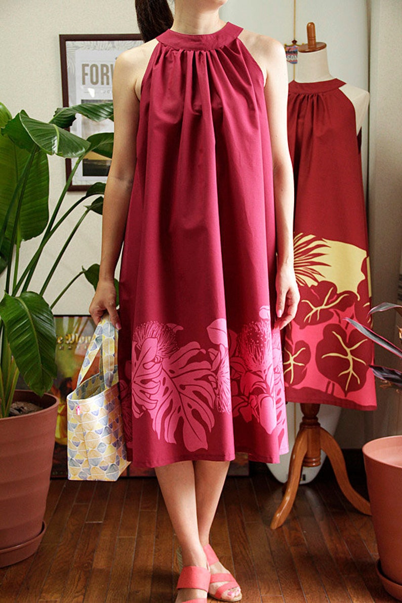 Ginger Dress Ohia Lehua Hawaiian Fabric HNLS0241470310 Etsy
