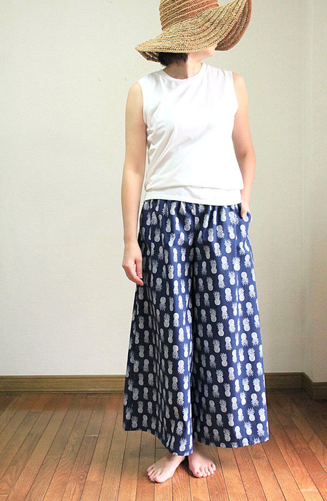 Hawaiian Maxi Pantspineapplehawaiian Stylehnls0302747310 Etsy