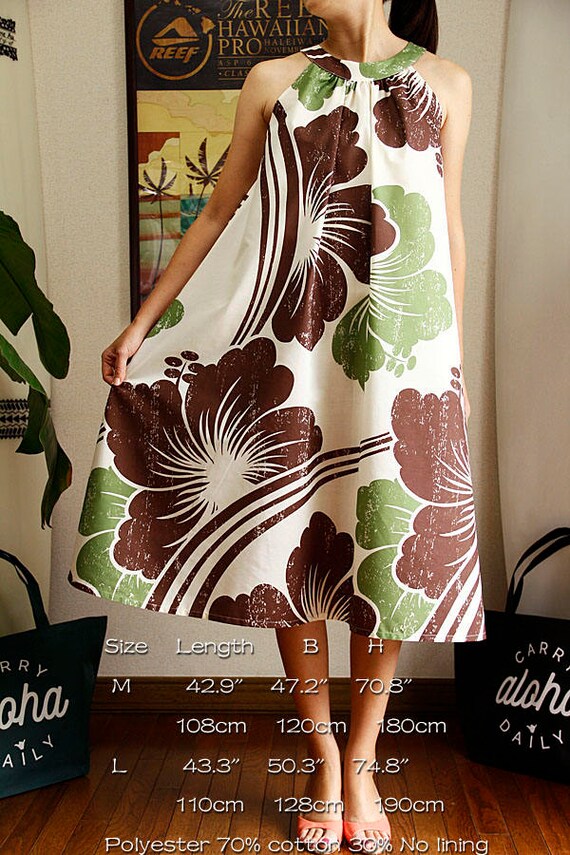 Ginger dress, Brown Hibiscus,hawaiian fabric,HNLS02611 74610 Ginger dress, Brown Hibiscus,hawaiian fabric,HNLS02611 74610