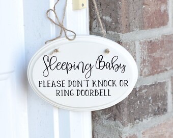 Please knock sign | Etsy