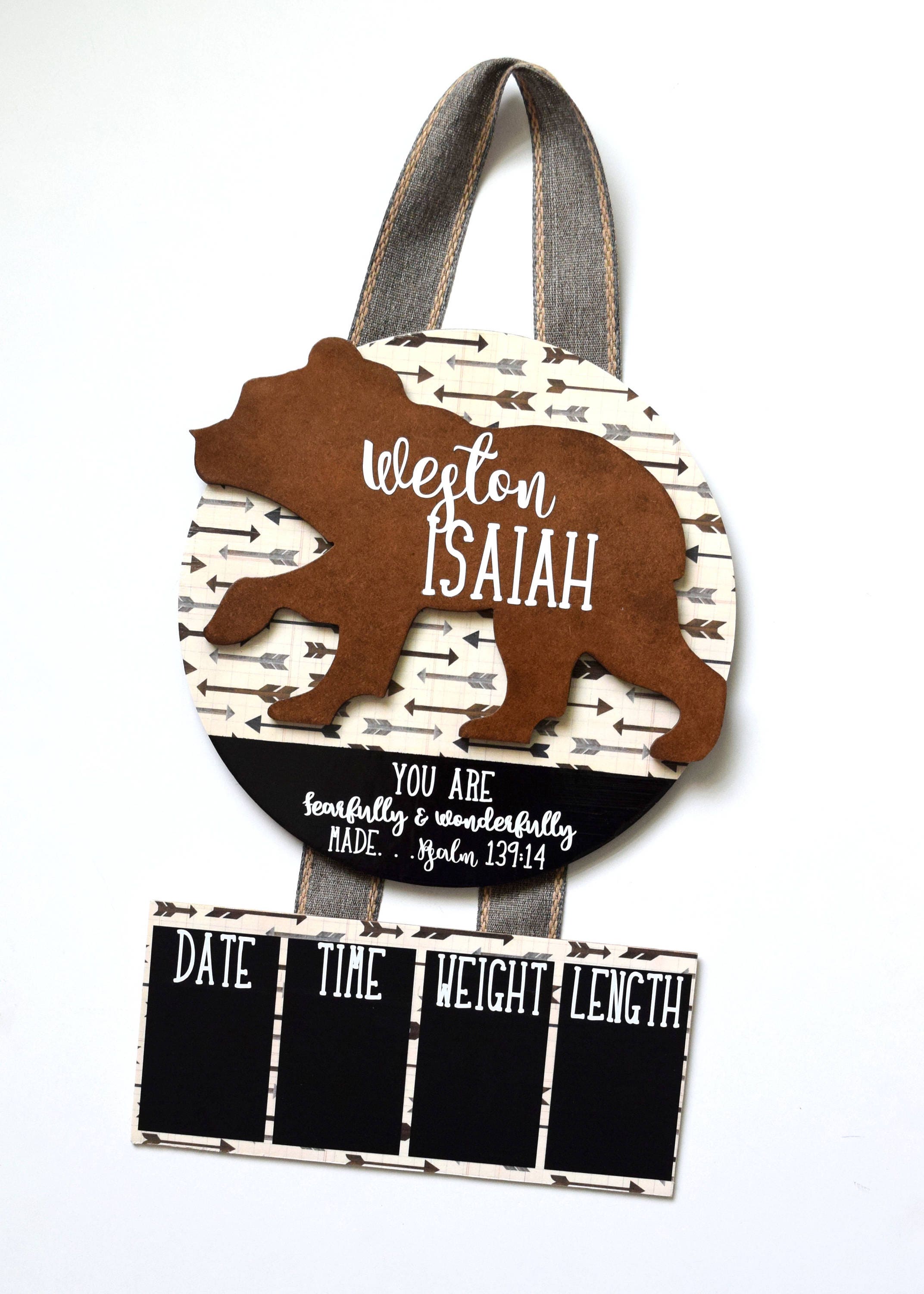 Boy Hospital Door Sign Boy Hospital Door Hanger Bear Etsy