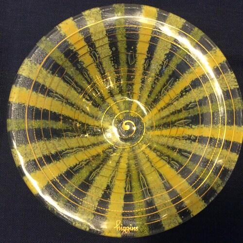 Higgins Art Glass Square Bowl / Mid Century Modern Glass / Etsy