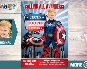 Captain America 1st Birthday Baby Captain America Party Etsy