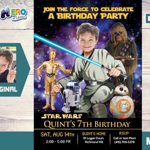 Details about   Star Wars Invitations Join The Force Chewbacca Thank You Cards Birthday Party 