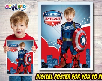 Captain America poster wall art home decor photo print 16" 24" 20" 