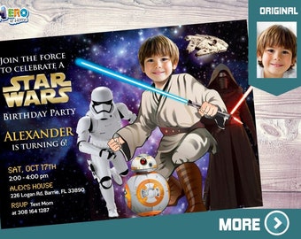 Star Wars party Invitation, Star Wars invitation, Jedi party Invitation, Star Wars theme party, Jedi invitation, jedi training digital. 007