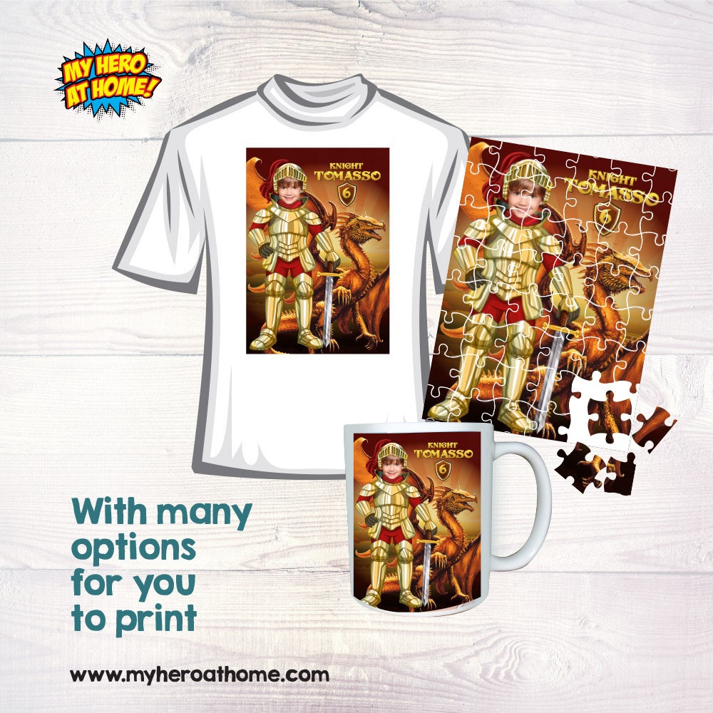 Knight Poster, Medieval Knight Poster, Custom Knight Poster With Photo ...