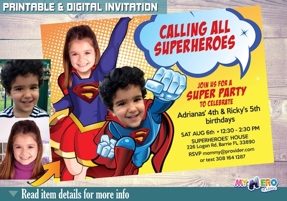superman supergirl joint birthday superheroes birthday party