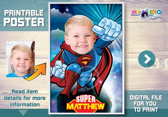 Superman Custom Poster Superman Poster Superman Decoration