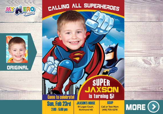 Superman Birthday Invitation. Superman Party. Superman Bday Ideas. Superman Birthday. Fiesta tema Superman. Superman Decoration.123 Il_570xn