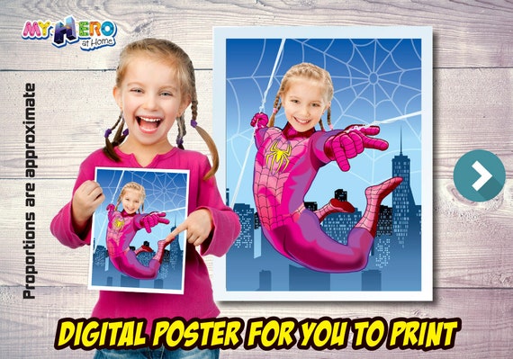 Spider-Girl Poster, Spider-Girl Decoration, Spider-Girl Gifts Fans, Spider-Girl Wall, Girls Avengers Decor, Spider-Girl Party. 507 Il_570xn