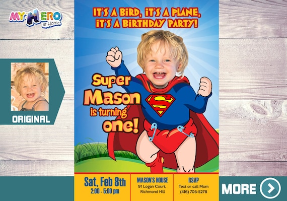 superman baby shower invitations
