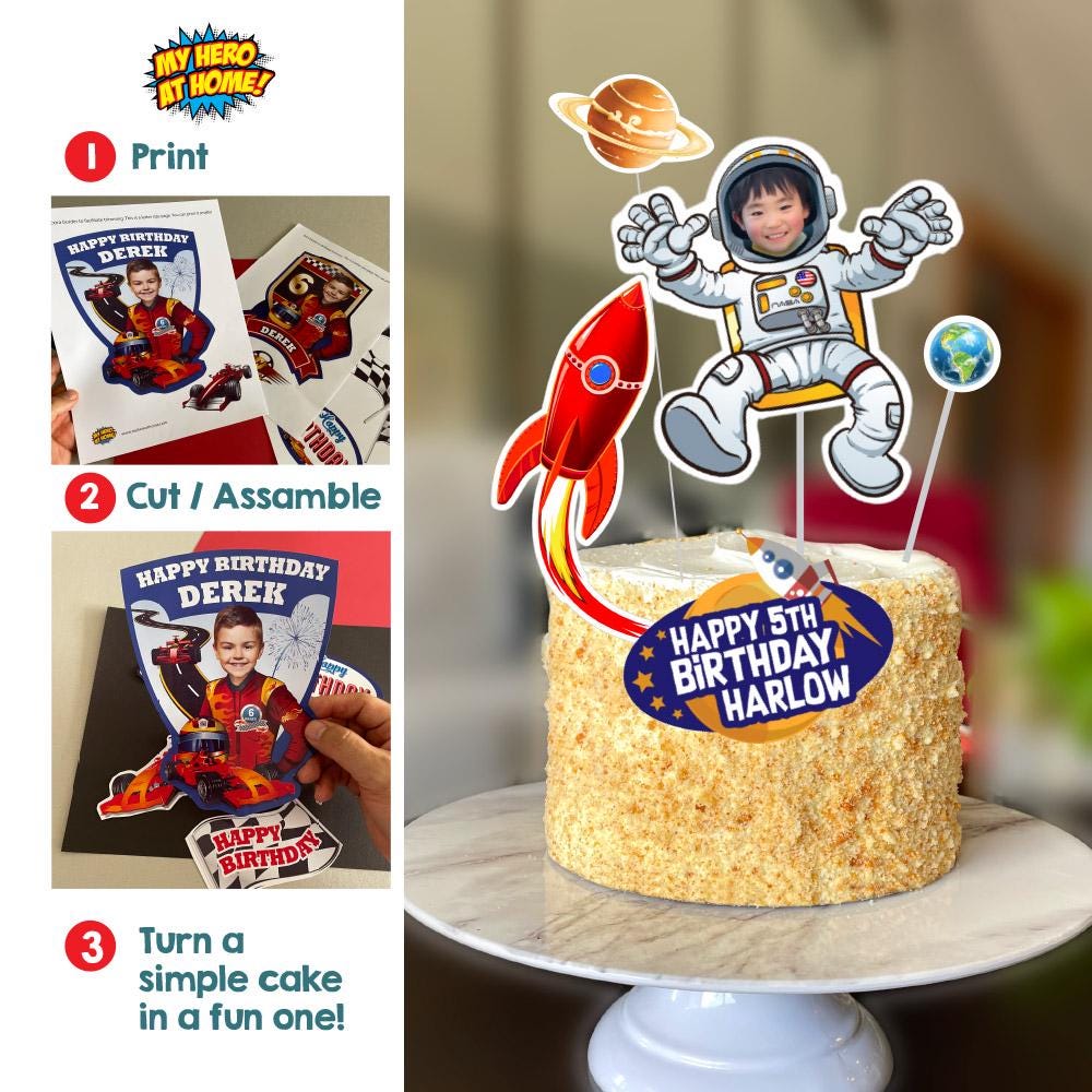 PANTSLIEN Ornamenti da Astronauta Decorazione Torte Statuetta