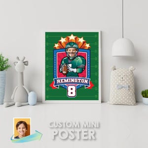 Regali personalizzati di calcio, stampa Eagles con foto, maglietta Eagles per feste, stampa di calcio con foto, regali Eagles con foto. 2225PS