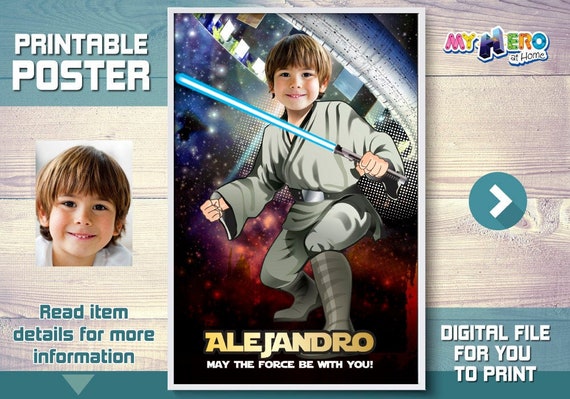 Star Wars Poster. Star Wars Room Decor. Star Wars Wall Decor. Jedi Poster. Custom Star Wars Poster. Jedi Decor. Jedi Party Ideas. 344 Il_570xn