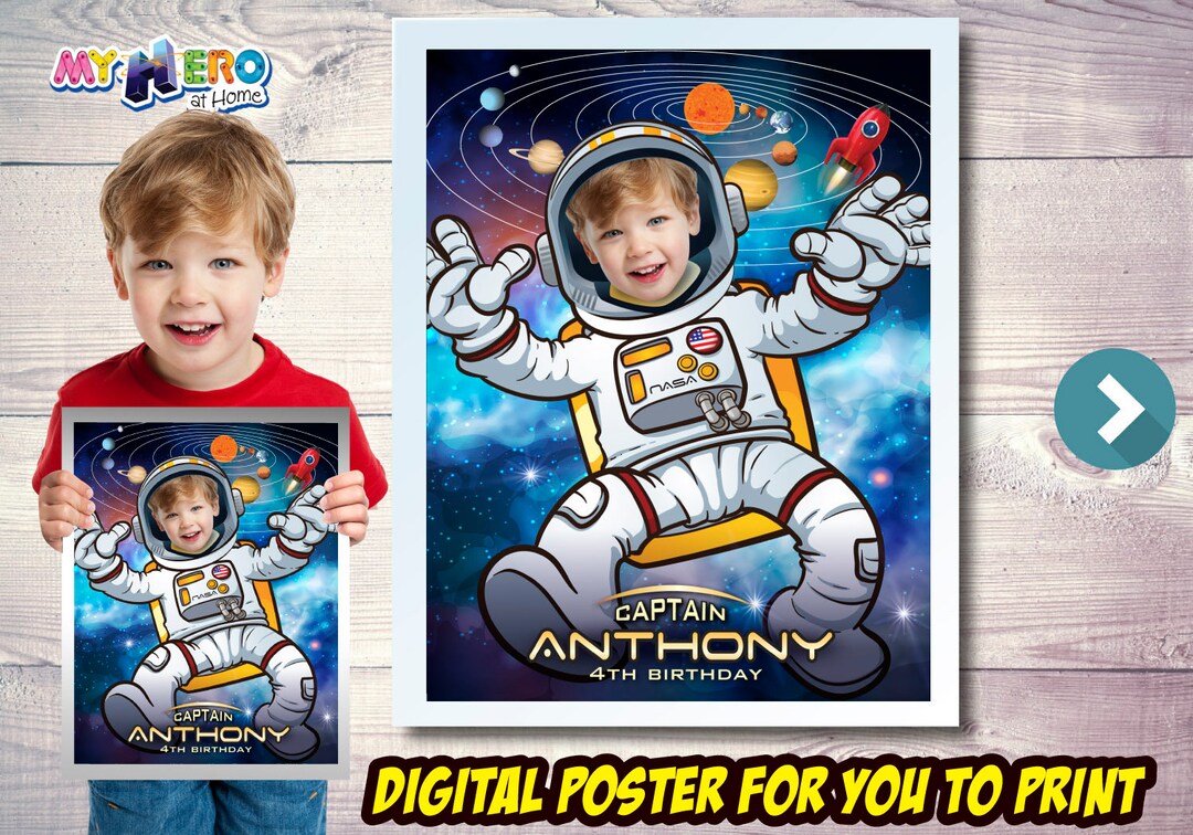 Astronaut Poster, Astronaut Decoration, Astronaut Wall Decor, Child ...