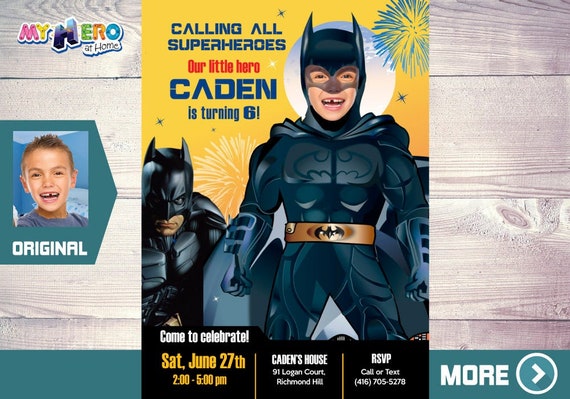 Batman Invitation. Turn your boy into Batman. Batman Party Ideas. Batman Birthday. Batman Black Suit. Invitación de Batman. 063 Il_570xn