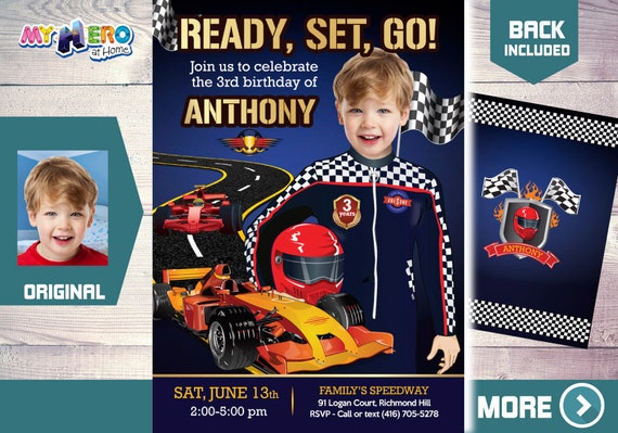 Race Car Birthday Invitation. Racecar Driver Party. Race Car Birthday. Sports Car Party. Race Car Theme party. Race Car Driver. 440 Il_570xn