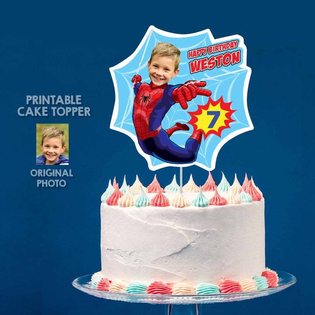 Cialda Ostia Senza Glutine Per Torta Tonda, SPIDER-MAN, UOMO RAGNO Spiderman Personalizzata Con Nome Disco Dolce Torte Cialde Ostie Cake Topper Decorazioni Dc