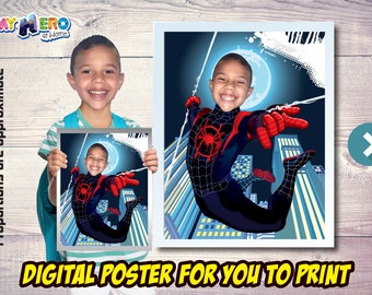 Miles Stimmungs Poster, Miles Stimmungs Dekoration, Miles Stimmungs Party, Spider-Verse Geschenke, Miles Stimmungs Wanddeko, Miles Stimmungs Party. 471