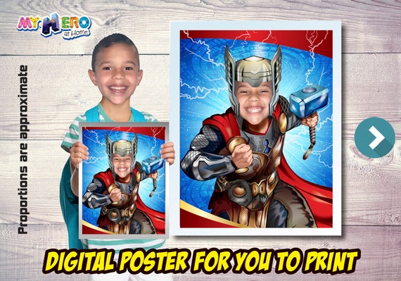 Thor Poster, Thor Decoration, Thor Fans, Thor Gifts, Avengers Decor, Avengers Gifts Fans, Thor Party Decor, Thor Wall. 477 Il_570xn