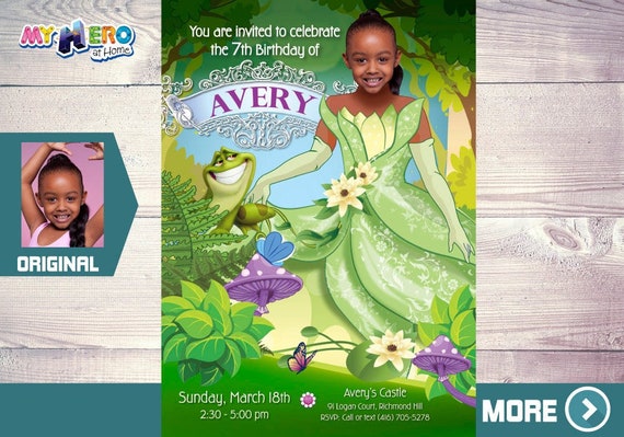 Princess Tiana Invitation. The Princess and the frog Party. Princess Tiana Party. Princess Tiana Themed Birthday. Princess Tiana Dress. 265 Il_570xn