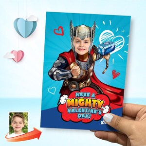 Valentinstag Thor mit Foto, Valentinstag Themen Thor, Thor Digital Themen Valentinstag, Kinder Valentinstag Thor Karte, Thor Valentinstag Karte. 2245B