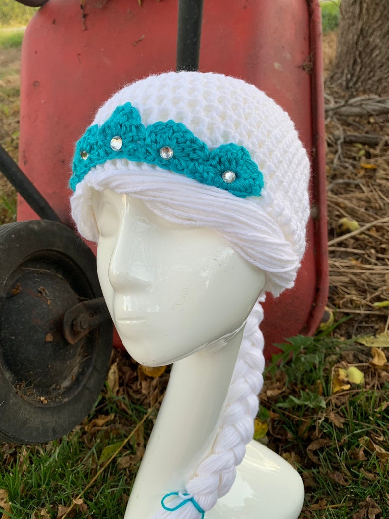 Crochet Elsa Hat Elsa Frozen Frozen 2 Queen Elsa Hat Free Etsy