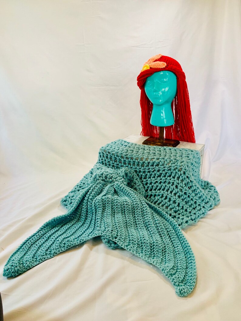 Ariel little mermaid hat mermaid crochet crochet Etsy