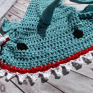 Shark Blanket Adult/Teen Size, Soft green, Shark Week image 2