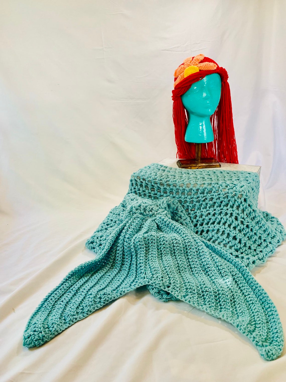 Ariel little Mermaid Hat Mermaid Crochet Crochet Etsy