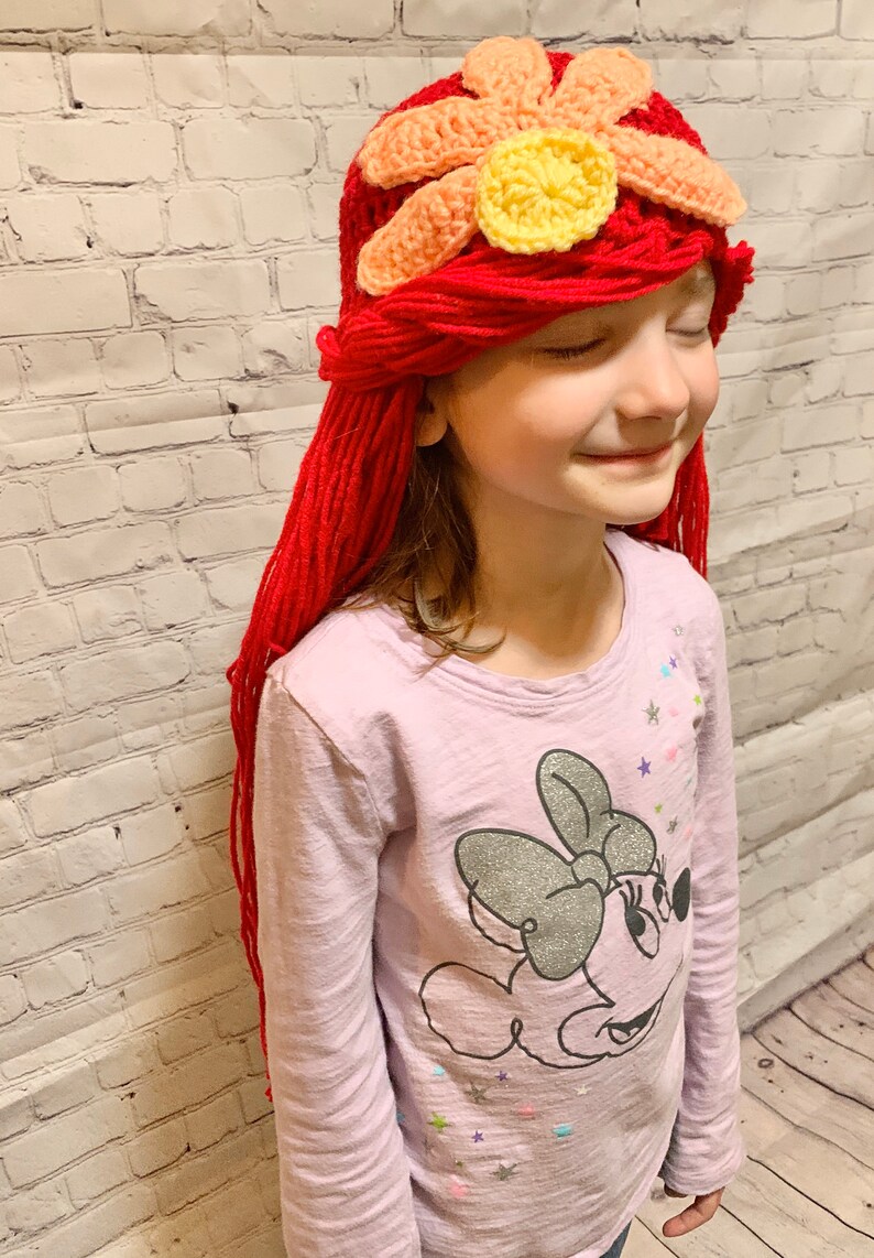 Ariel little Mermaid Hat Mermaid Crochet Crochet Etsy