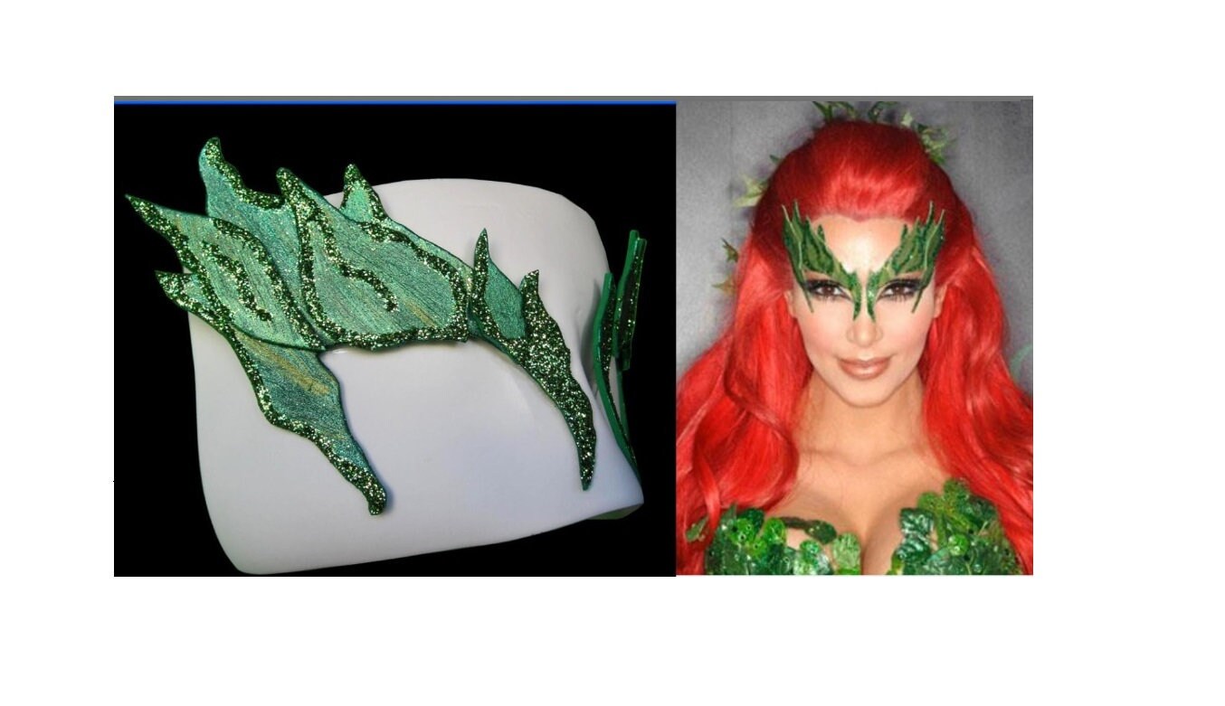 POISON IVY glitter eyebrow mask batman brow eve Comic Con - Etsy España POISON IVY glitter eyebrow mask batman brow eve Comic Con - Etsy España