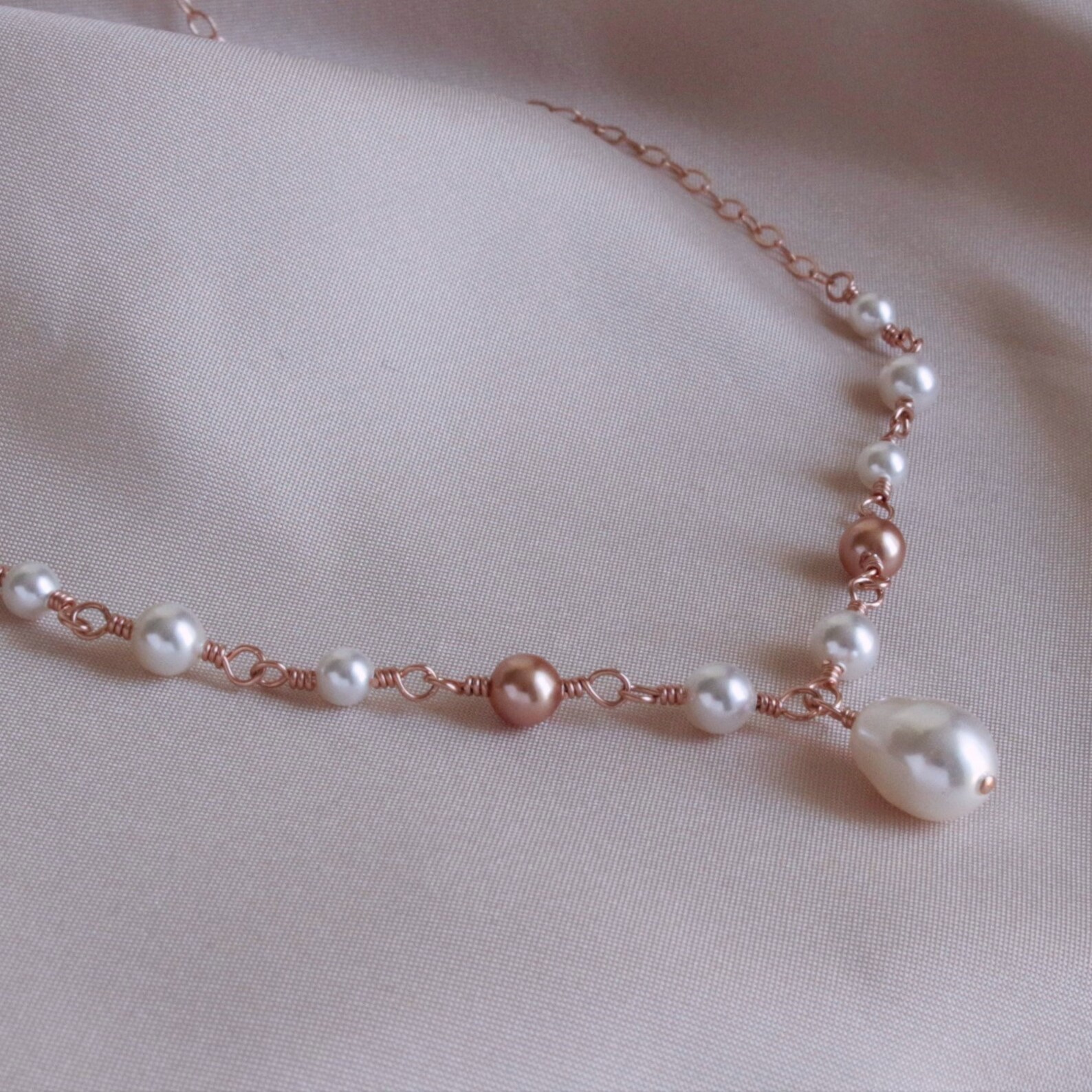 Wedding Jewelry for Brides Rose Gold Bridal Jewelry Bridal Etsy