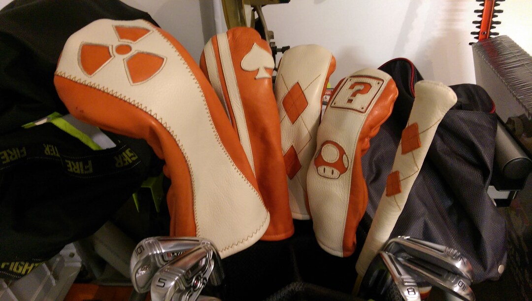 DIY Leather Golf Club Headcover Patterns PDF Download Driver/fairway