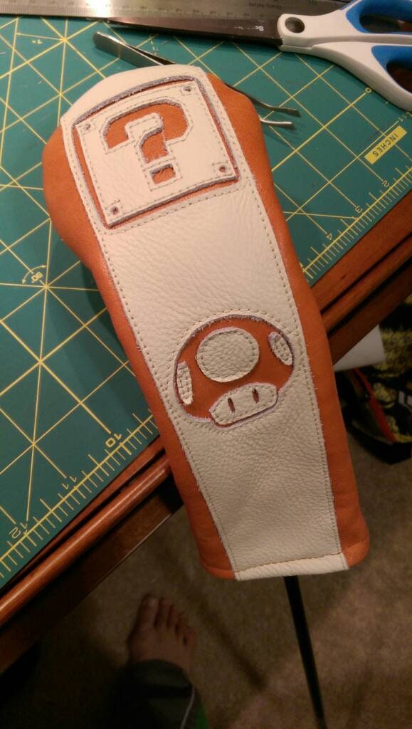 DIY Leather Golf Club Headcover Patterns PDF Download Driver/fairway