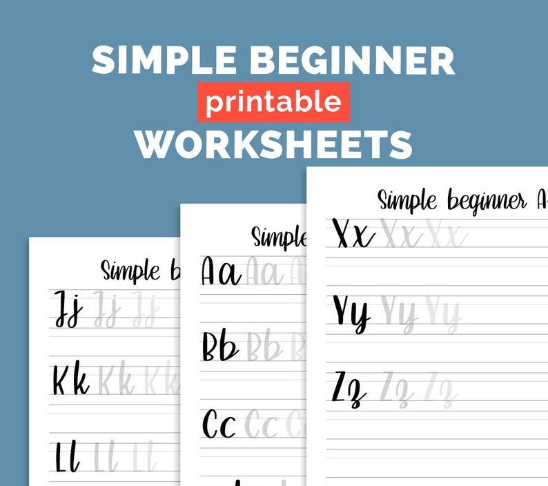 Straightforward Novice Alphabet Brush Lettering Train sheets .printable handlettering worksheets. Ground breaking Brush Calligraphy. picture regarding Brush Lettering Practice Sheets Printable identified as Easy Novice Alphabet Brush Lettering Prepare sheets .printable handlettering worksheets. Ground breaking Brush Calligraphy.