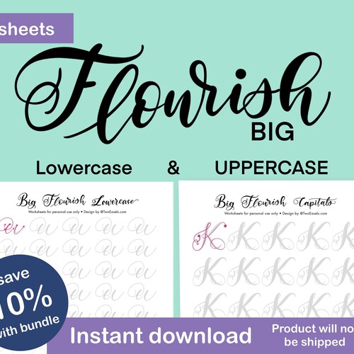 Lowercase Calligraphy Practice Worksheets new and Improved - Etsy