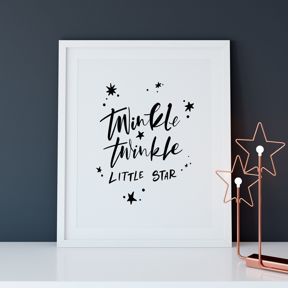 Twinkle Twinkle Little Star Art Printable Girls Room Kids Room Baby ...