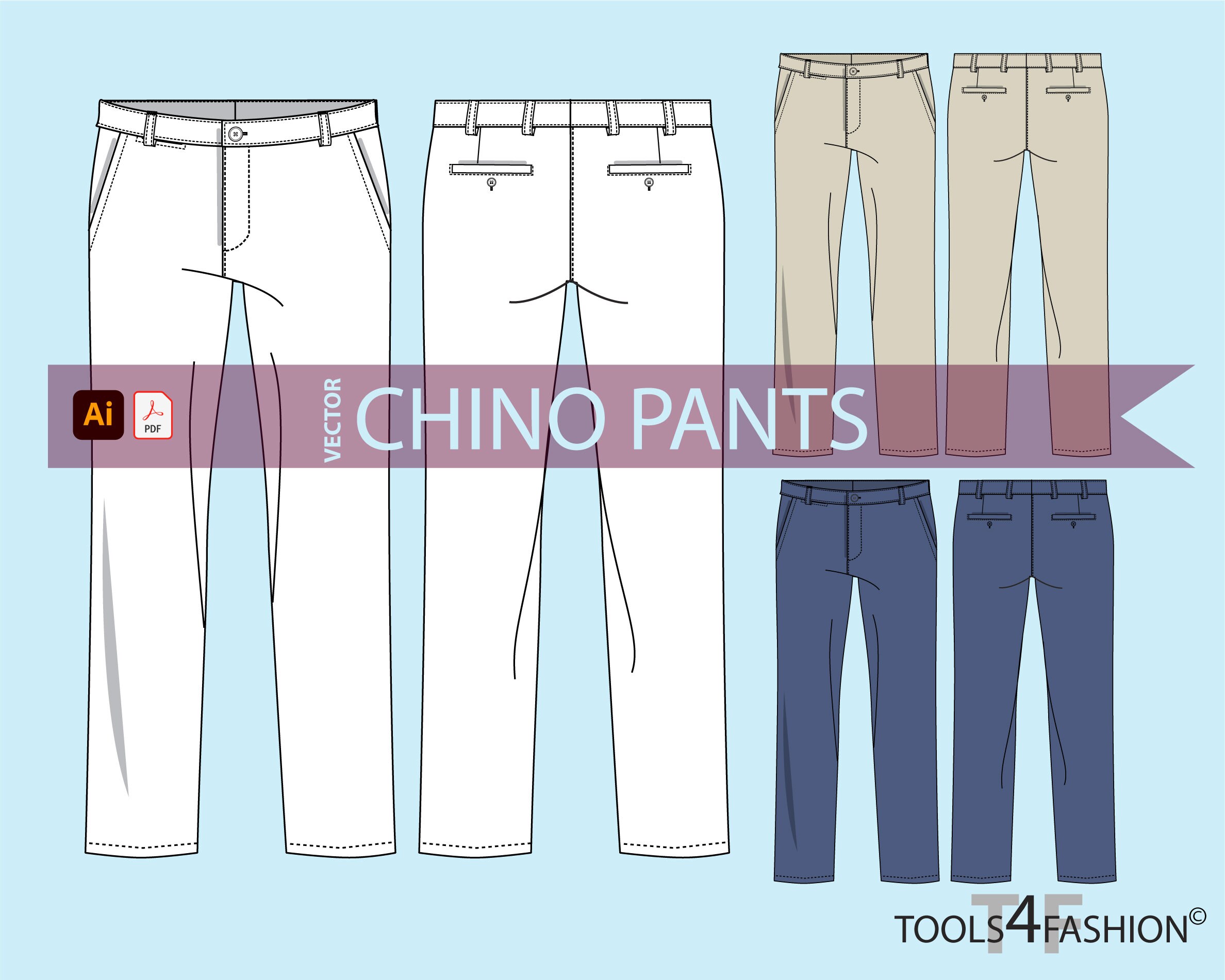 SWSMCLT Men's Chino Pants Solid Cotton Fitted Trousers