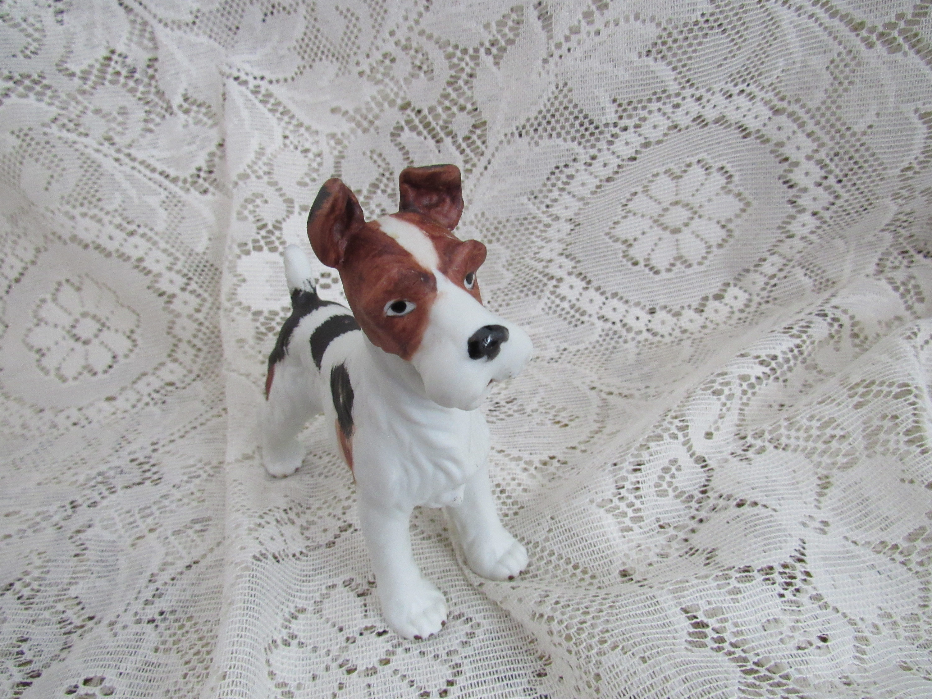 Vintage Fox Terrier Figurine Possibly Capodimonte Etsy
