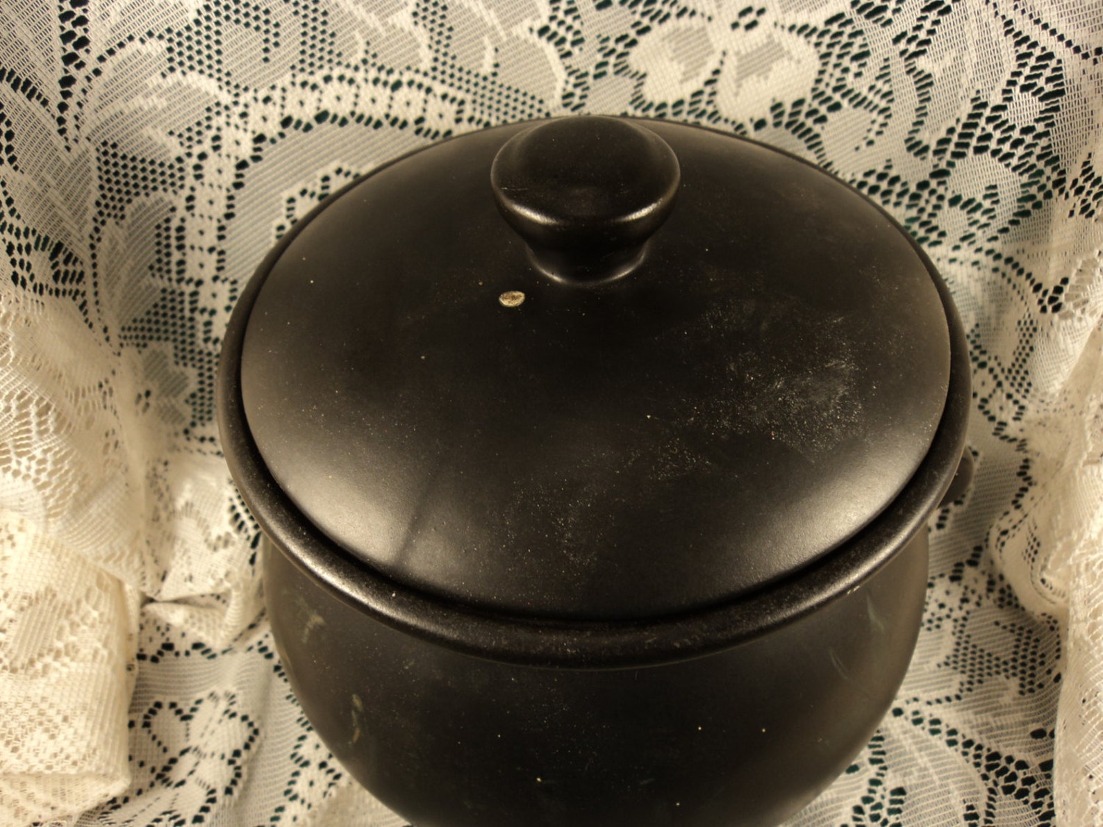 McCoy Nibble Kettle Black Cauldron Pot Cookie Jar Etsy