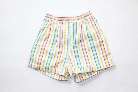 colorful high waisted shorts